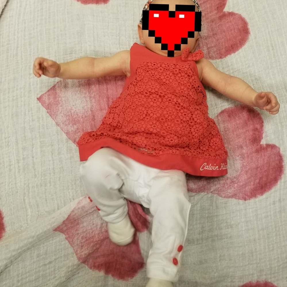 Calvin Klein baby girl outfit 3 month